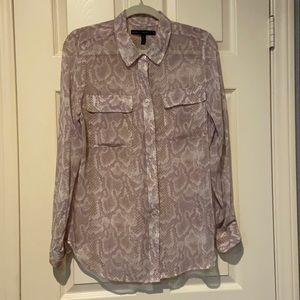 White house black market size 10 sheer blouse.